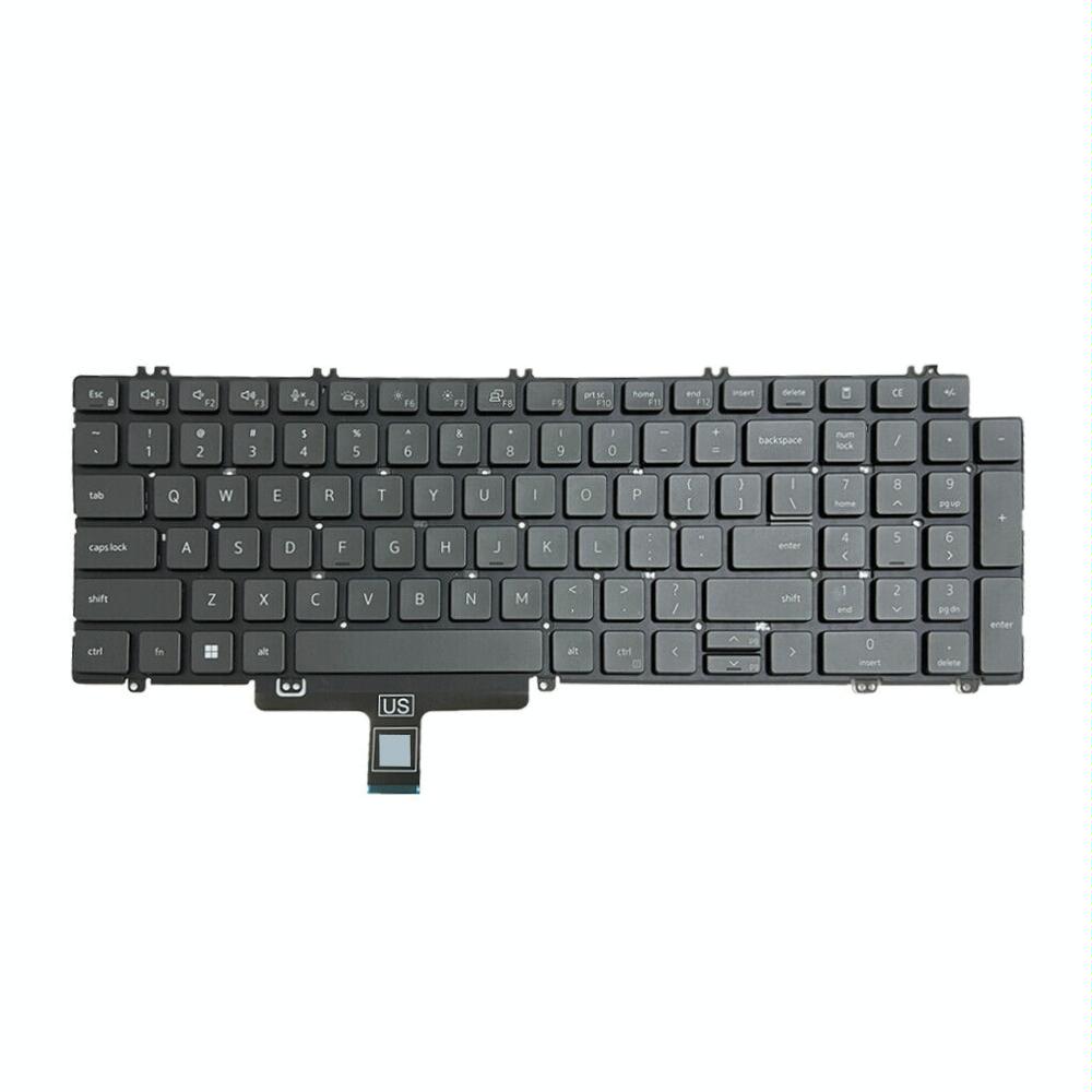 For Dell Latitude 5520 5521 Precision 3560 3561 US Version Backlight Laptop Keyboard(Black)