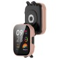 For Redmi Watch 3 Lite / Redmi Watch 3 Active PC + Tempered Film Integrated Watch Protective Case(Pink)