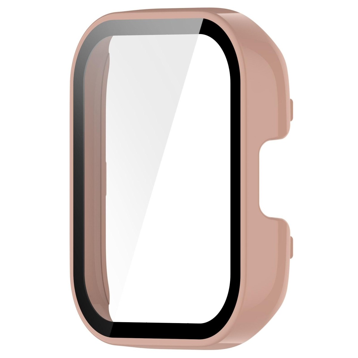 For Redmi Watch 3 Lite / Redmi Watch 3 Active PC + Tempered Film Integrated Watch Protective Case(Pink)