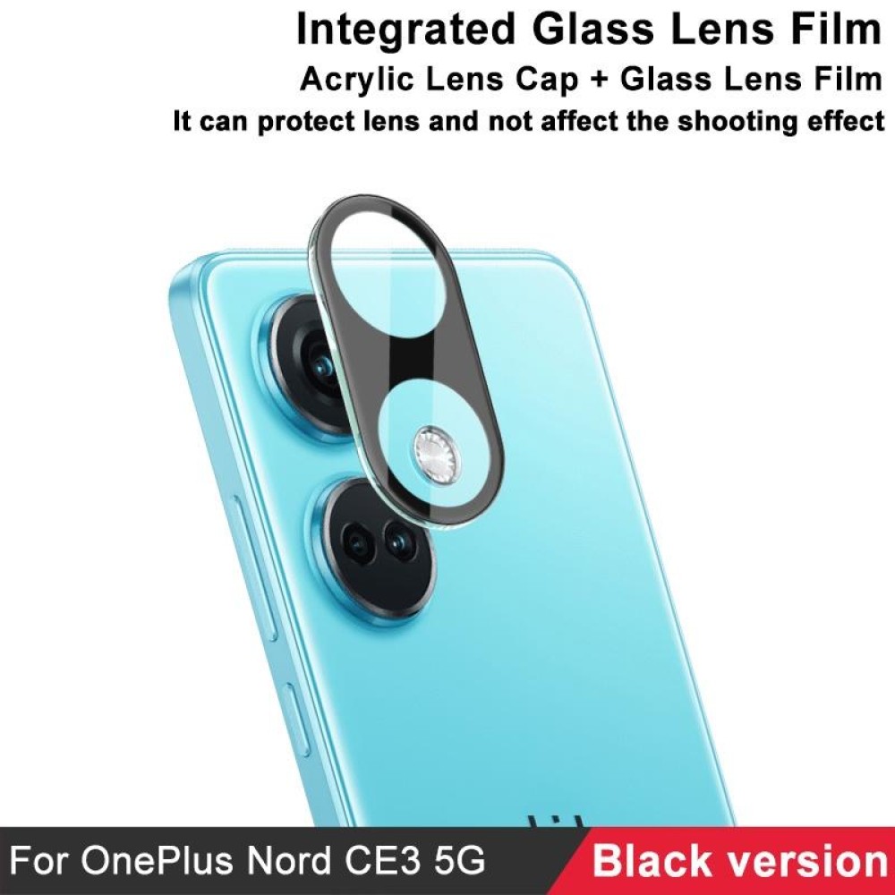 For OnePlus Nord CE3 5G imak High Definition Integrated Glass Lens Film Black Version