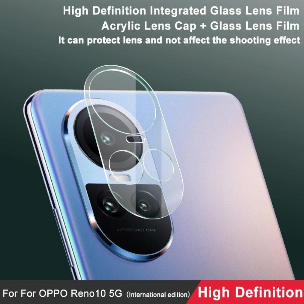 For OPPO Reno10 5G Global / Reno10 Pro 5G Global imak High Definition Integrated Glass Lens Film