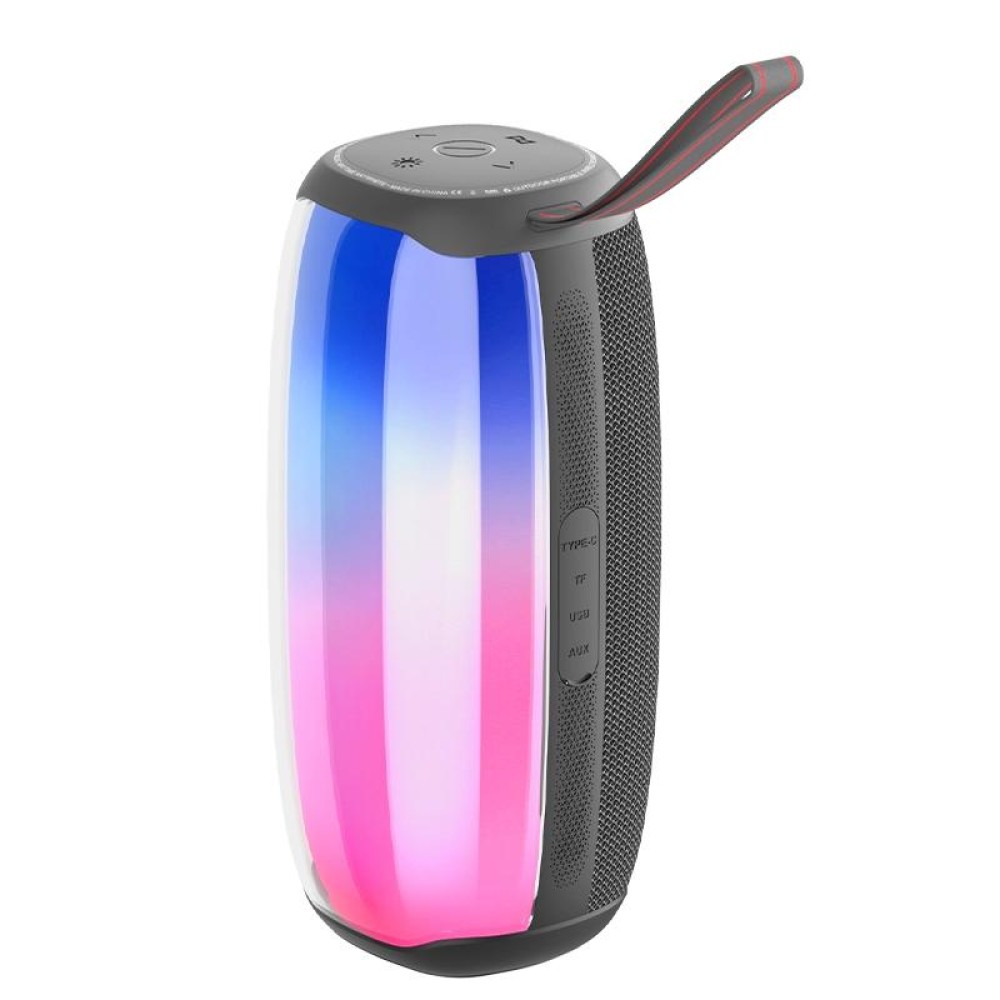 HOPESTAR P50 IPX6 Waterproof Outdoor Portable RGB Light Bluetooth Speaker(Grey)