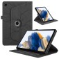 For Samsung Galaxy Tab A8 10.5 Tree Life Embossed Rotation Leather Smart Tablet Case(Black)