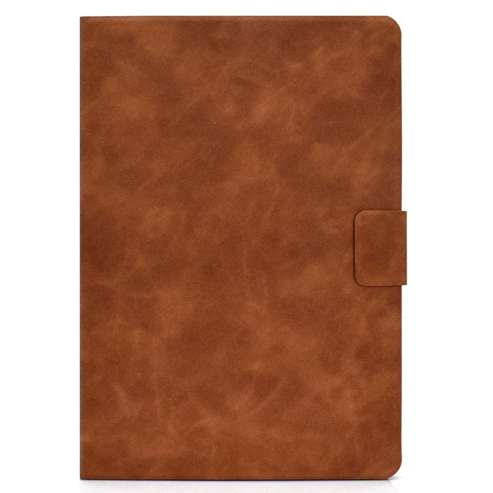 For Samsung Galaxy Tab A 8.0 (2019) T290/T295 Cowhide Texture Horizontal Flip Leather Case with Holder & Card Slots(Brown)