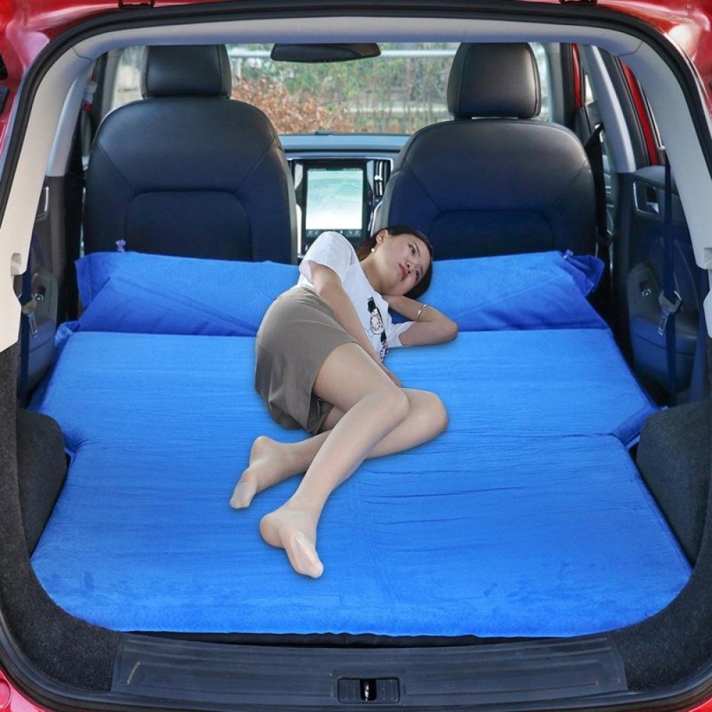 Universal Car Suede Sleeping Mat Mattress Off-road SUV Trunk Travel Inflatable Mattress Air Bed, Size:180 x 130 x 102cm(Blue)