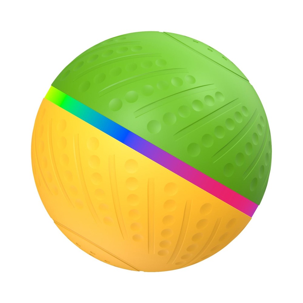O3 8.5cm Intelligent Auto Pet Toy Dog Training Luminous Ball with Radar Trigger(Yellow+Green)