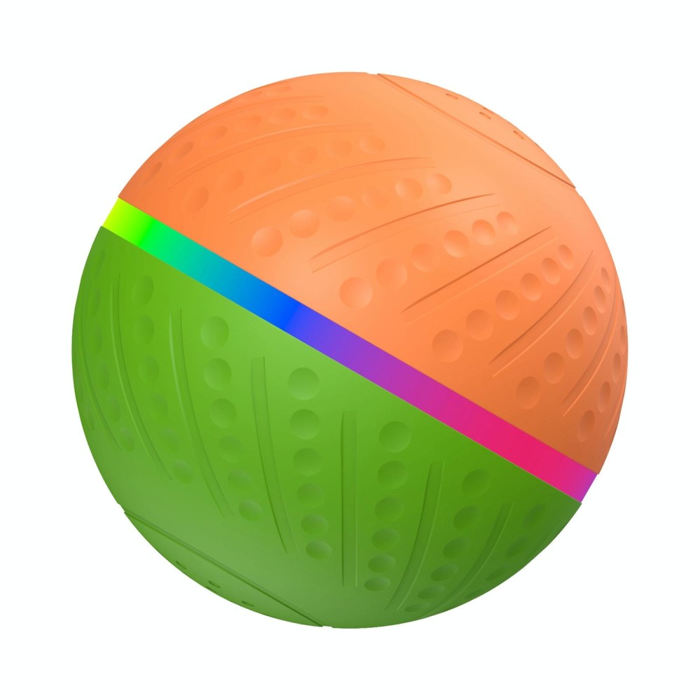 O3 8.5cm Intelligent Auto Pet Toy Dog Training Luminous Ball with Radar Trigger(Green+Orange)