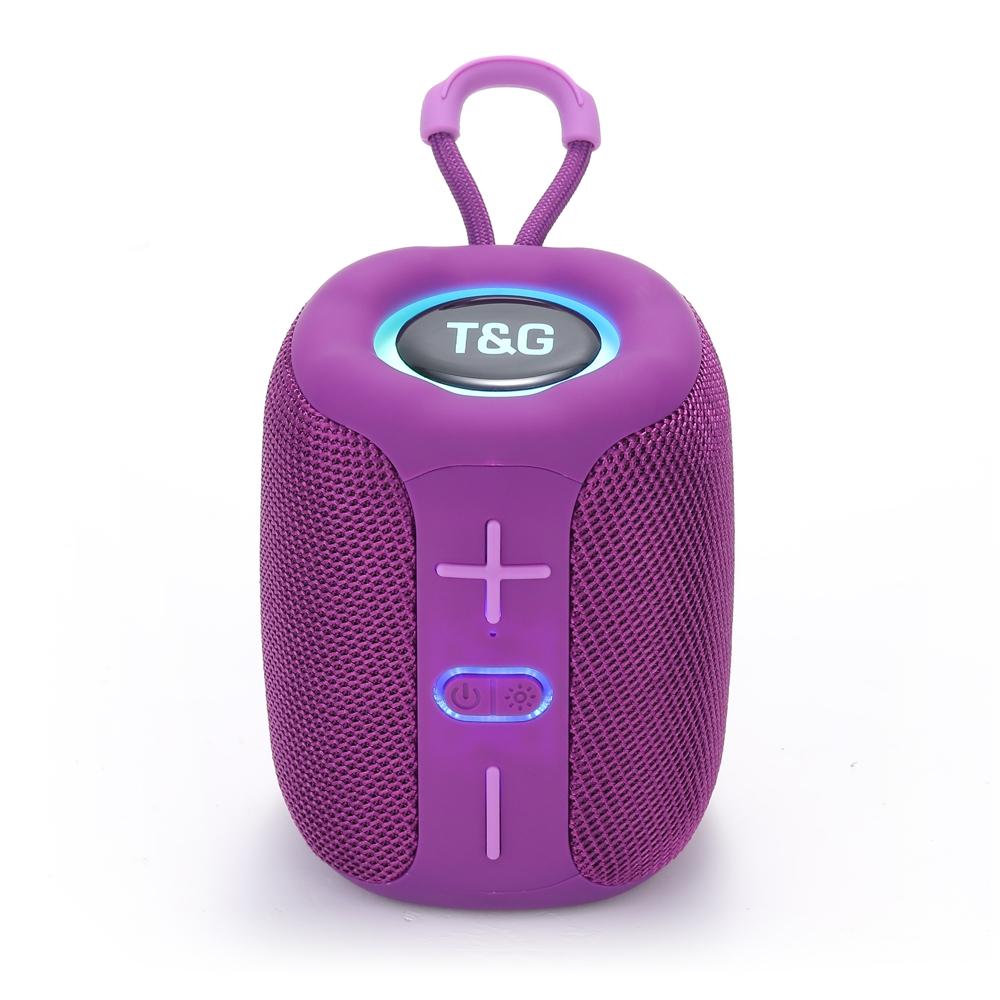 T&G TG-658 Outdoor USB High Power 8W Heavy Bass Wireless Bluetooth Speaker(Purple)