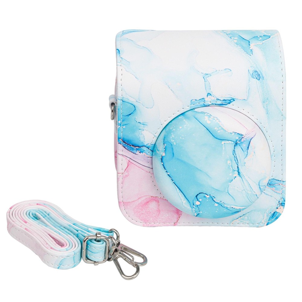 For FUJIFILM instax mini 12 Painted Full Body Leather Case Camera Bag with Strap(Dream Waves)