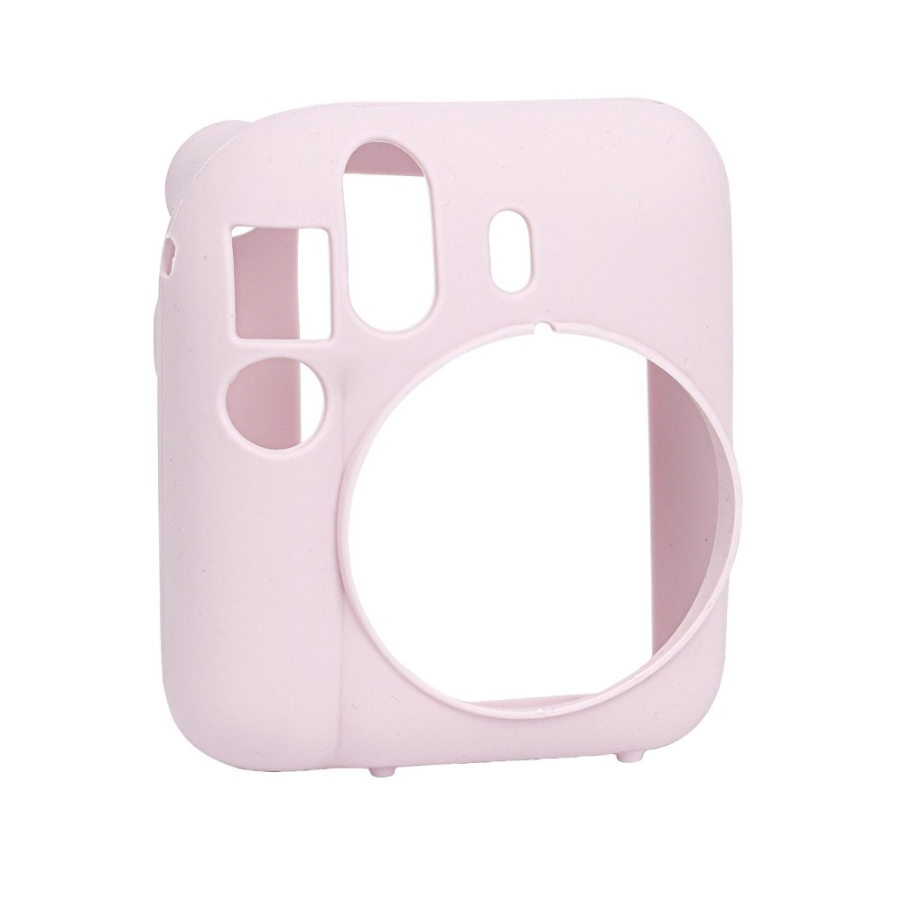 For FUJIFILM instax mini 12 Soft Silicone Camera Protective Case(Pink)