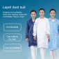 Electronic Factory Anti Static Blue Dust-free Clothing Stripe Dust-proof Clothing, Size:S(Yellow)