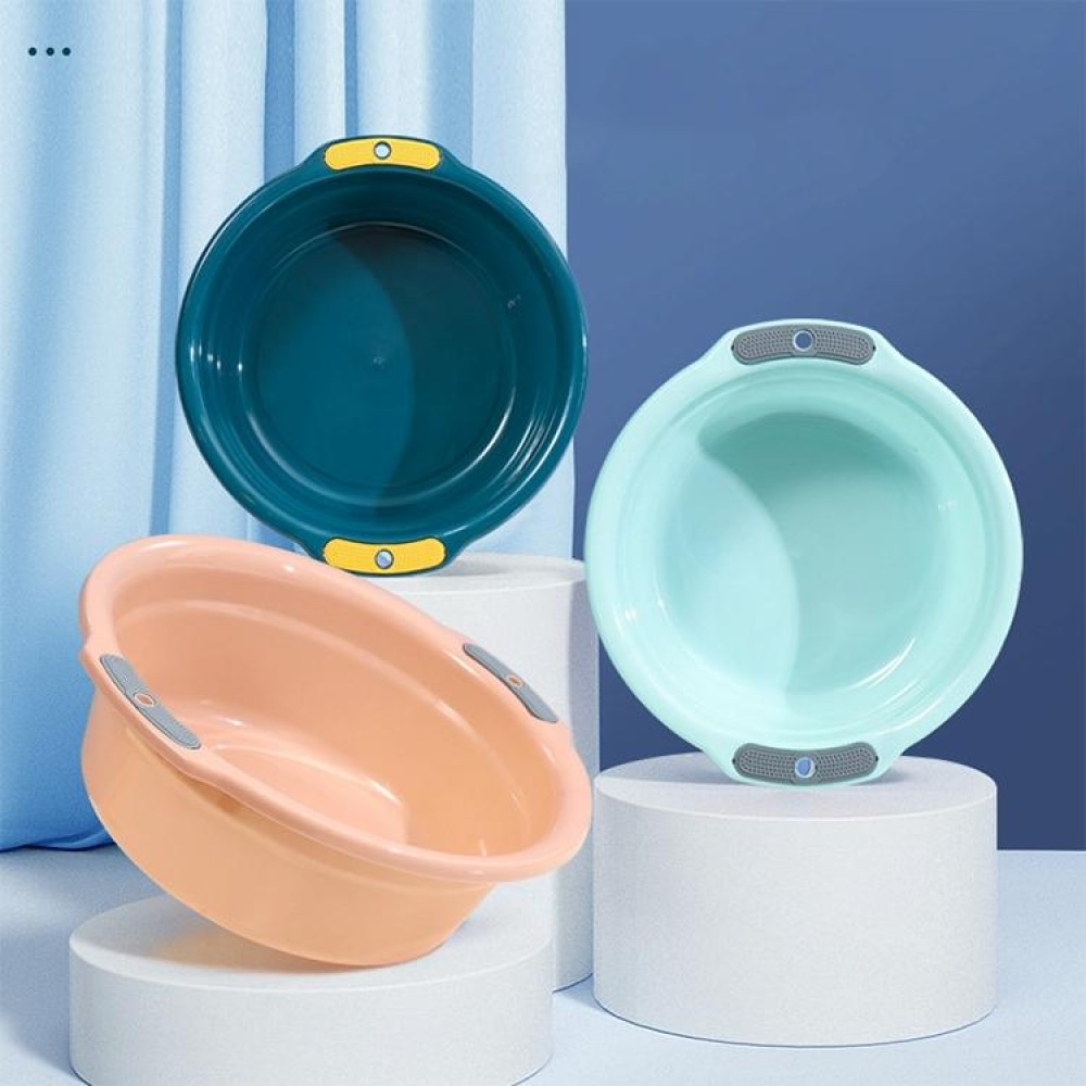 Household Hanging Thickened Double-ear Anti-slip Wash Basin Random Color Small