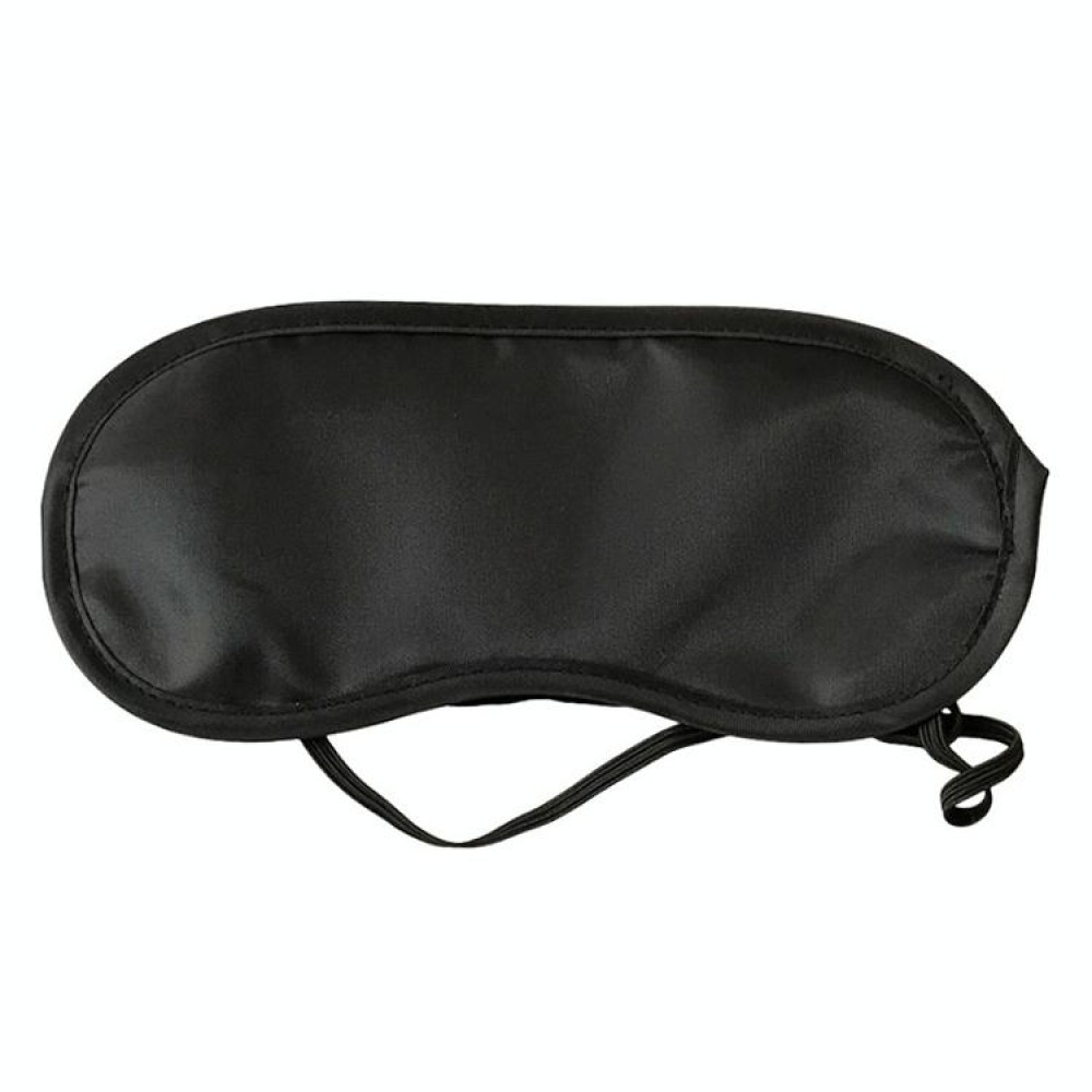 Breathable Polyester Solid Color Eye Protection Mask(Black)