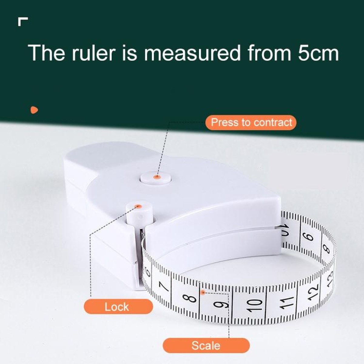 Automatic Precision Waist Measurement Ruler Random Color