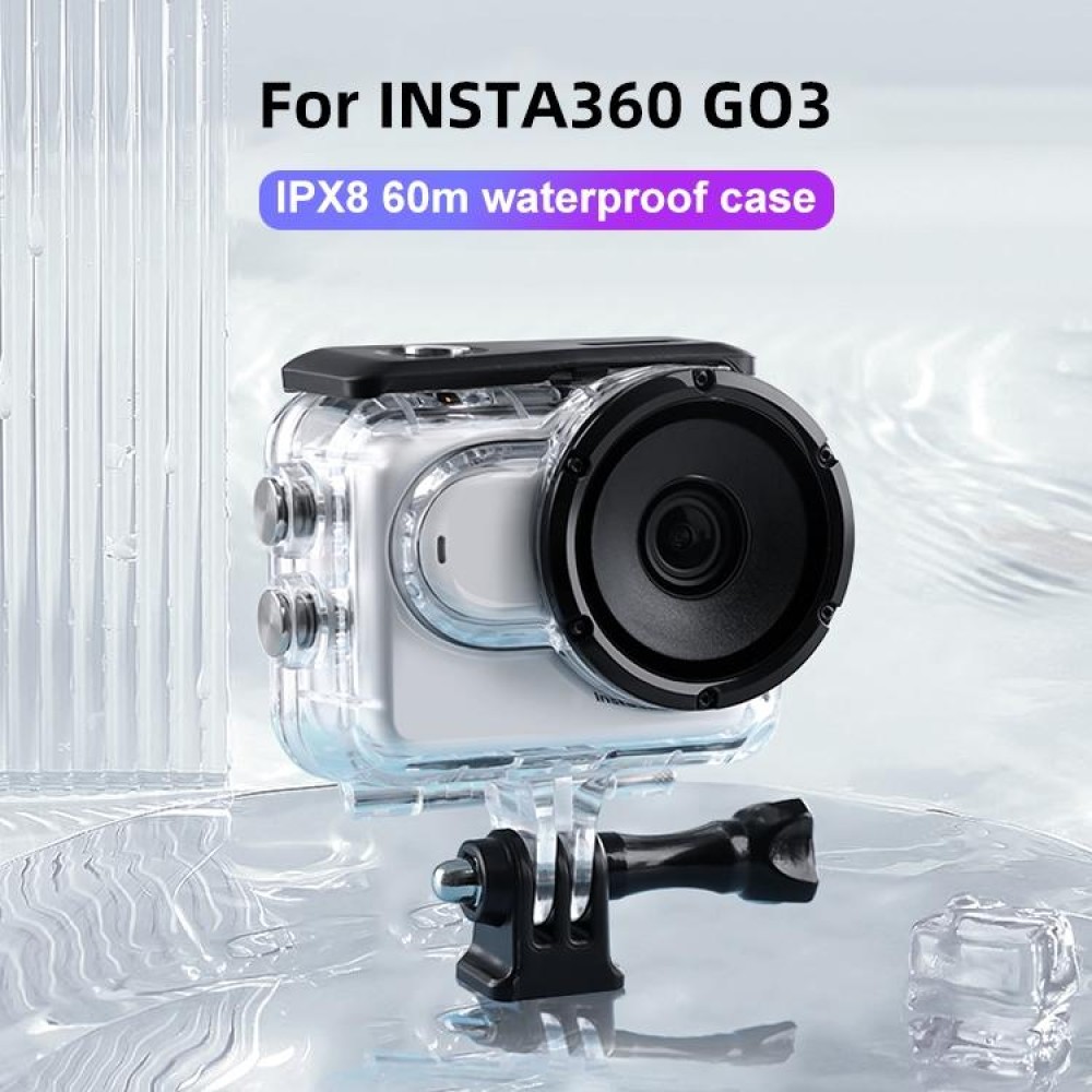 For Insta360 GO 3 Underwater Waterproof Housing Case with Touch Back Cover