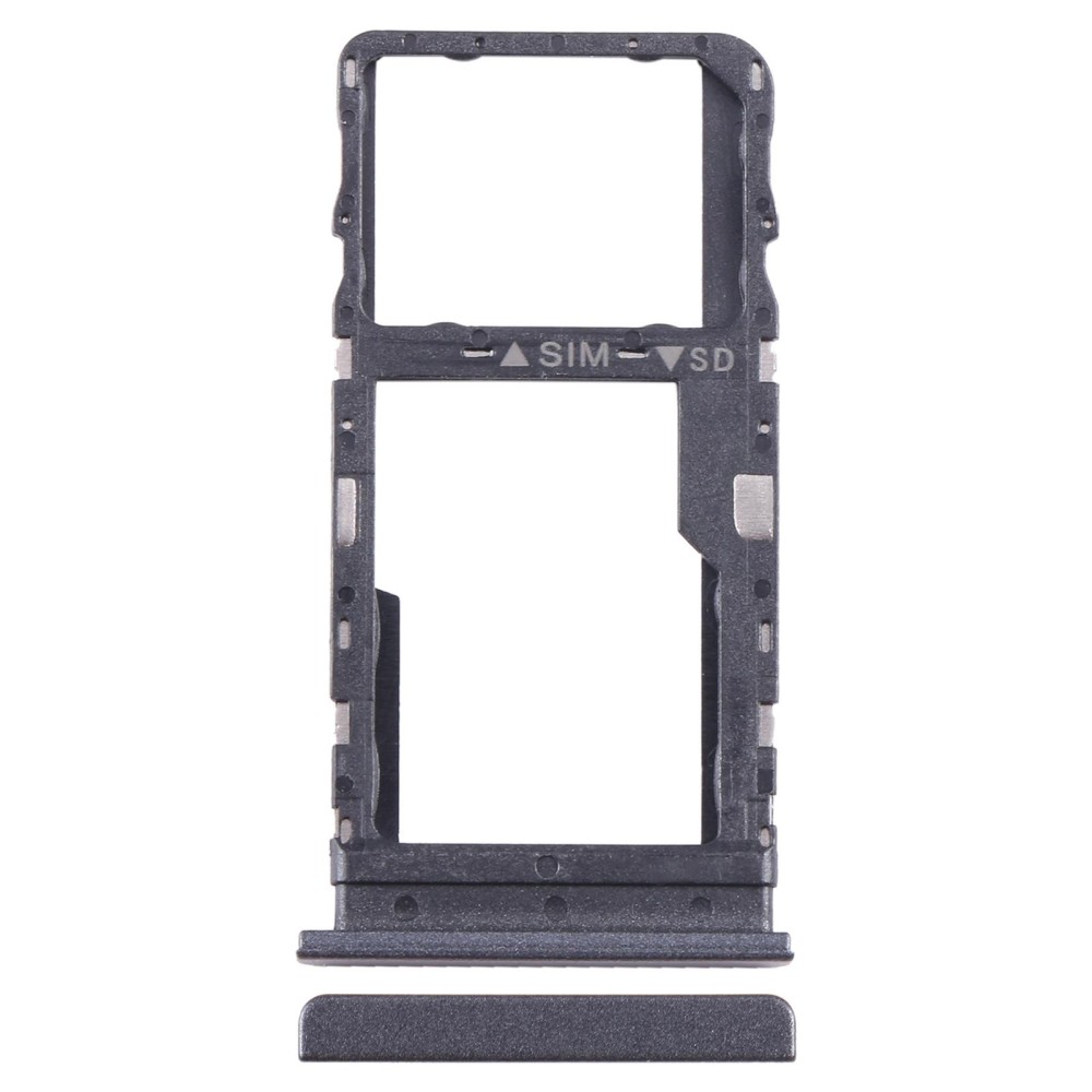 For TCL 40 R Original SIM + Micro SD Card Tray(Black)