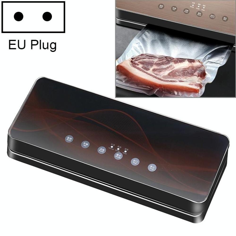 Automatic Vacuum Sealer Household Food Preservation Packaging Machine, Plug Specification:EU Plug(Black Red)