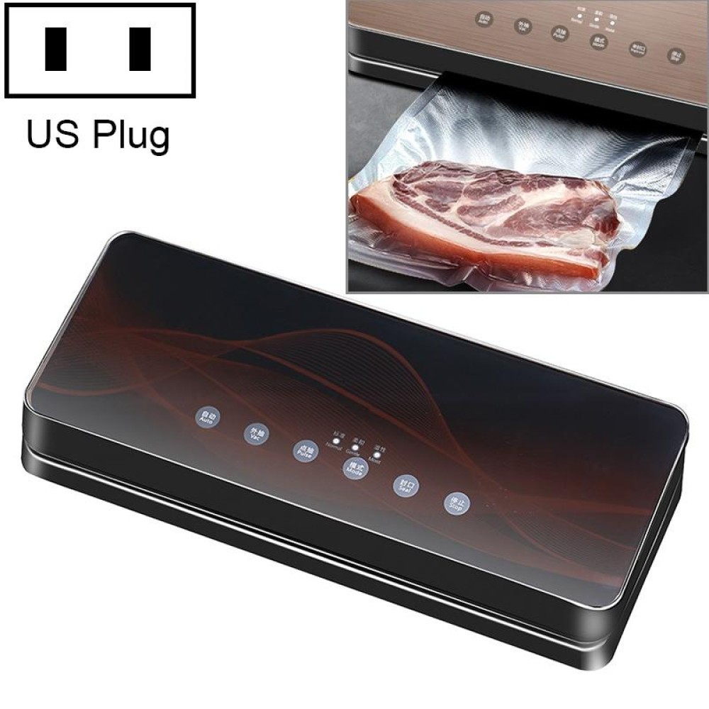 Automatic Vacuum Sealer Household Food Preservation Packaging Machine, Plug Specification:US Plug(Black Red)