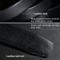 Leather Texture Belt Men Business Fashion Automatic Buckle Belt 120cm x 1(Square Buckle)
