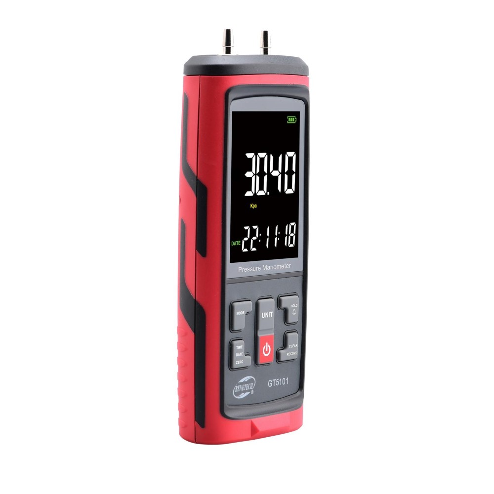 BENETECH GT5101 LCD Display Differential Pressure Meter, Specification:40KPa