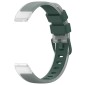 12mm Universal Two Color Transparent Silicone Watch Band(Green)