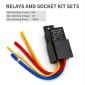JD2912 80A 12V 5 Pin Car Relay with Wire SPDT Socket Plug