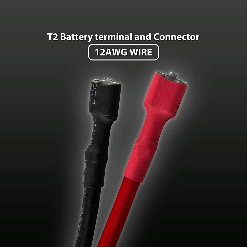 Battery Connector Extension Cable with Red 2 Pin Connector