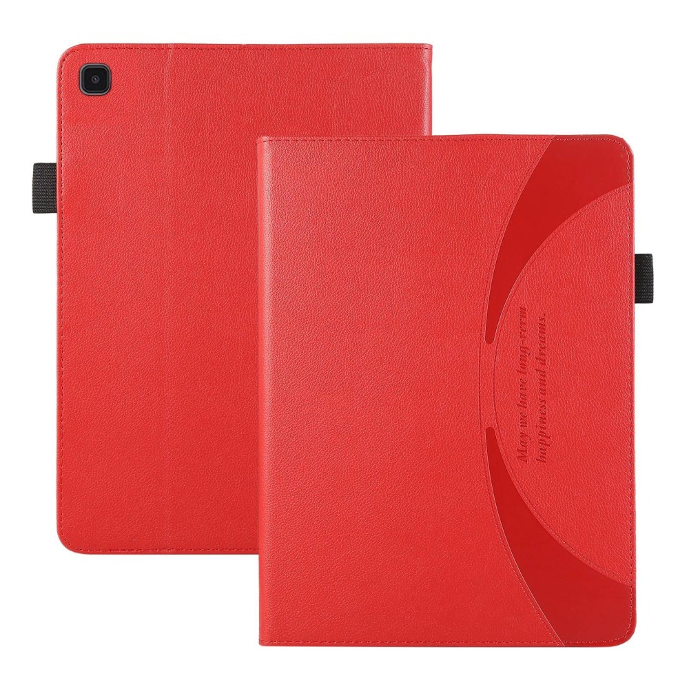 For Samsung Galaxy Tab S6 Lite / P610 Litchi Texture Leather Sucker Tablet Case(Red)