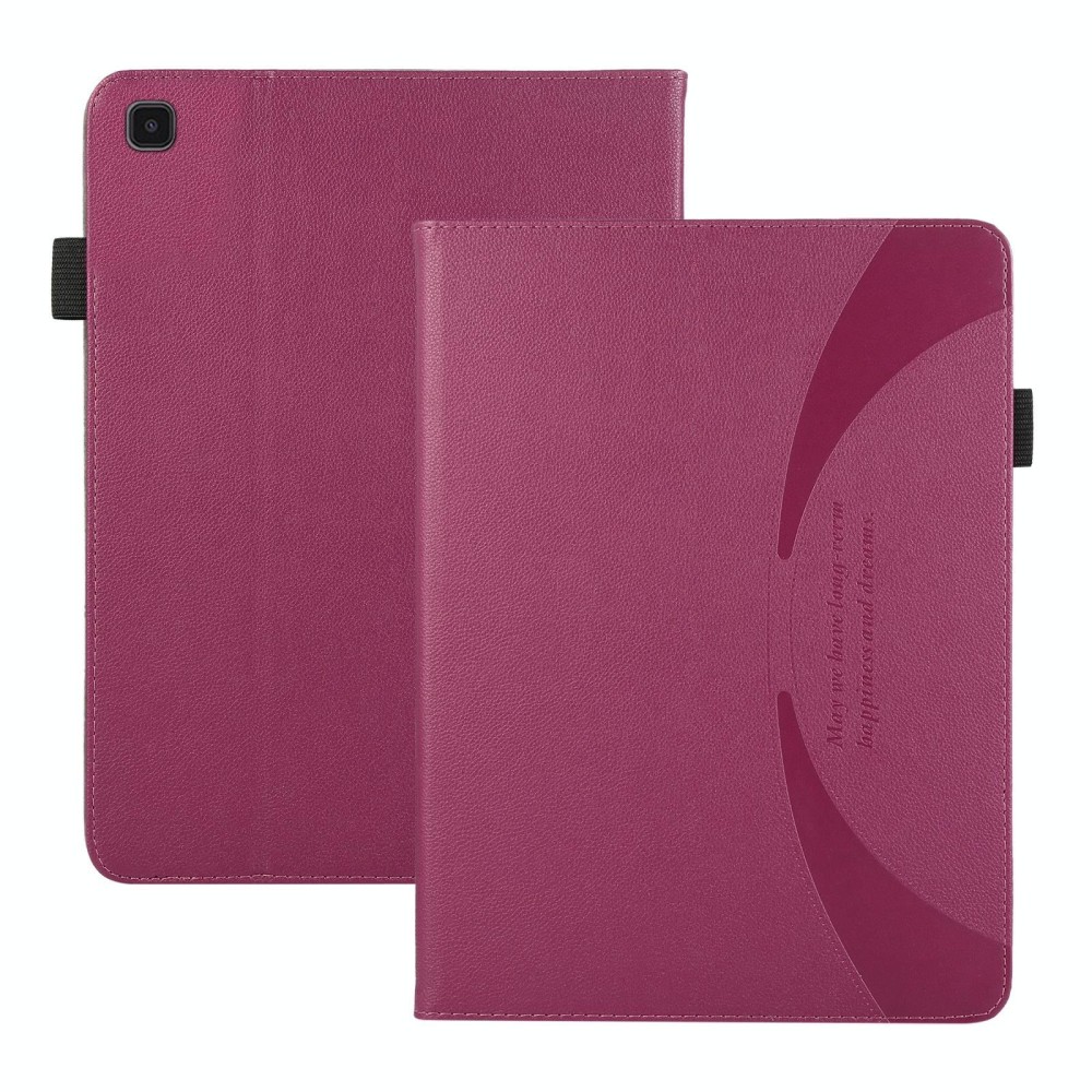 For Samsung Galaxy Tab S6 Lite / P610 Litchi Texture Leather Sucker Tablet Case(Purple)