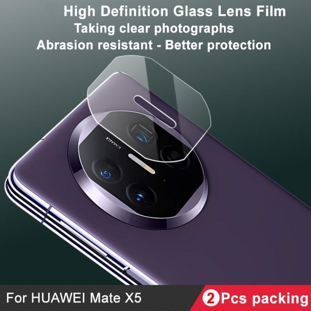 For Huawei Mate X5 2 PCS/Set IMAK HD Glass Rear Camera Lens Film