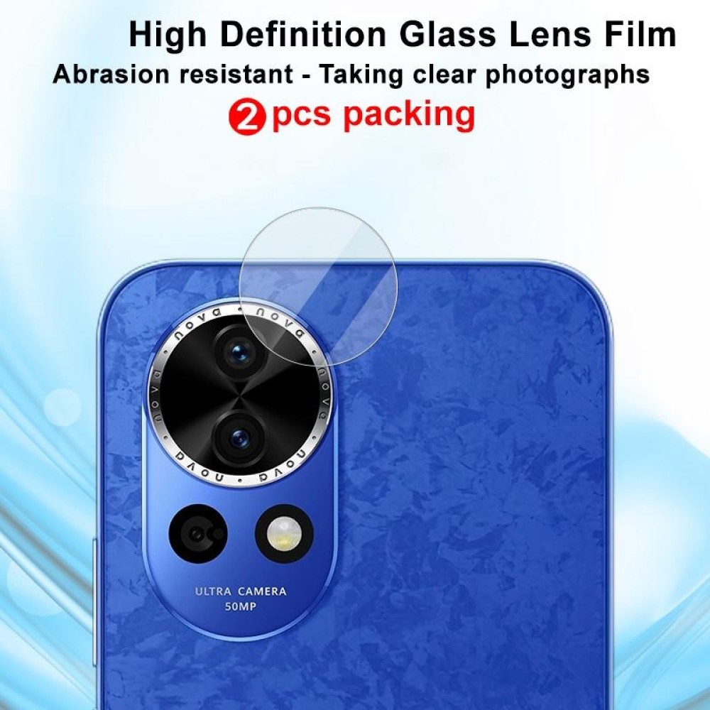 For Huawei nova 12 2 PCS/Set IMAK HD Glass Rear Camera Lens Film