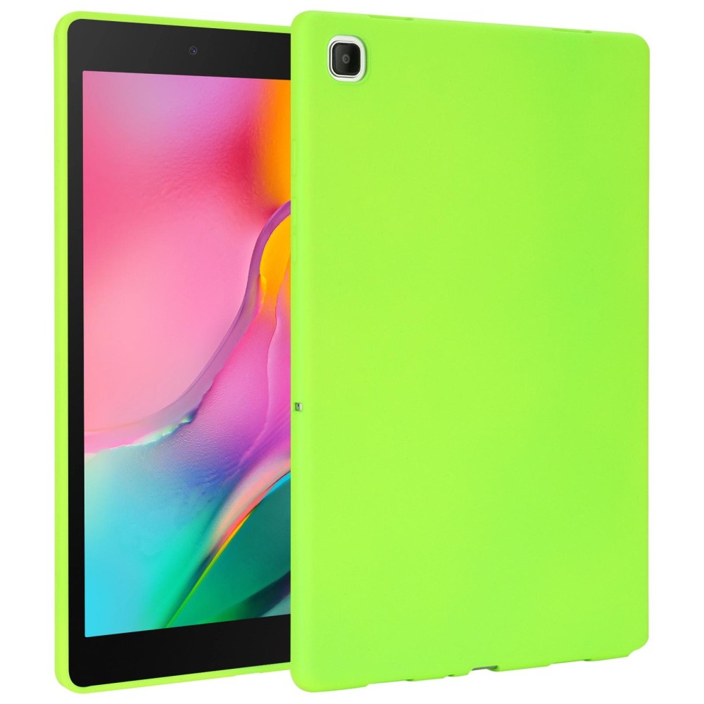 For Samsung Galaxy Tab A 8.0 2019 / T290 Oil Spray Skin-friendly TPU Tablet Case(Fluorescent Green)