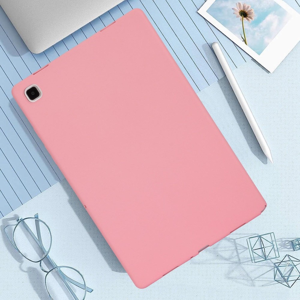 For Samsung Galaxy Tab A7 2020 / T500 Oil Spray Skin-friendly TPU Tablet Case(Pink)