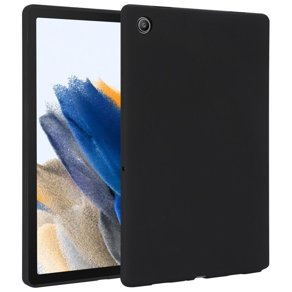 For Samsung Galaxy Tab A8 X200 Oil Spray Skin-friendly TPU Tablet Case(Black)