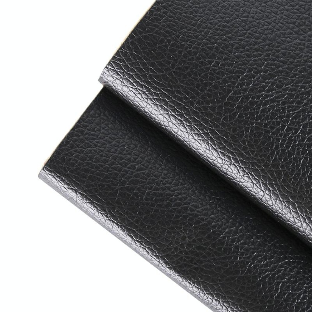 30 x 137cm Self Adhesive Leather for Sofa Repair Patch Car Seat PVC Leather Sticker(Black)