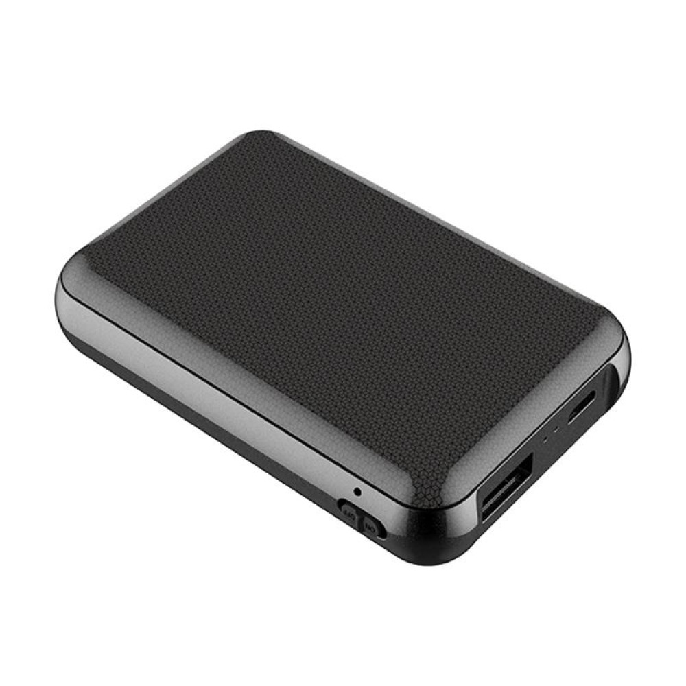 JNN Q75 Magnetic Power Bank Smart Voice Recorder, Memory:4GB(Black)