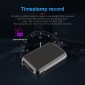 JNN Q75 Magnetic Power Bank Smart Voice Recorder, Memory:4GB(Black)