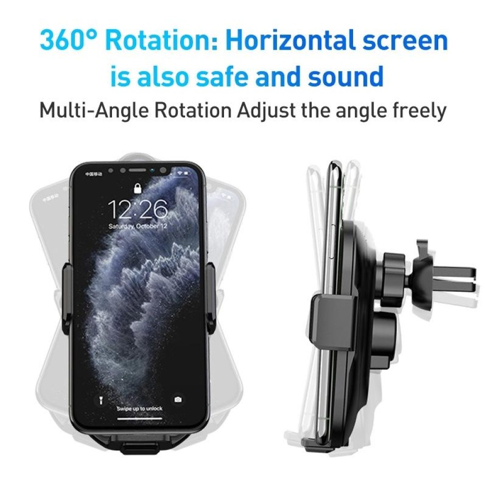 A7s Infrared lnduction Wireless Fast Charging Air Outlet Car Holder