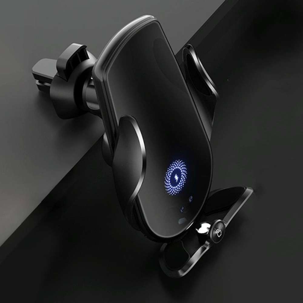 M2 Infrared lnduction Wireless Fast Charging Air Outlet Car Holder(Black)