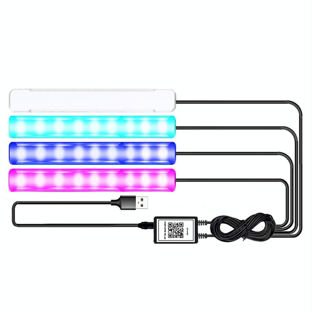 G4 Car USB RGB Foot LED Atmosphere Light with APP Control