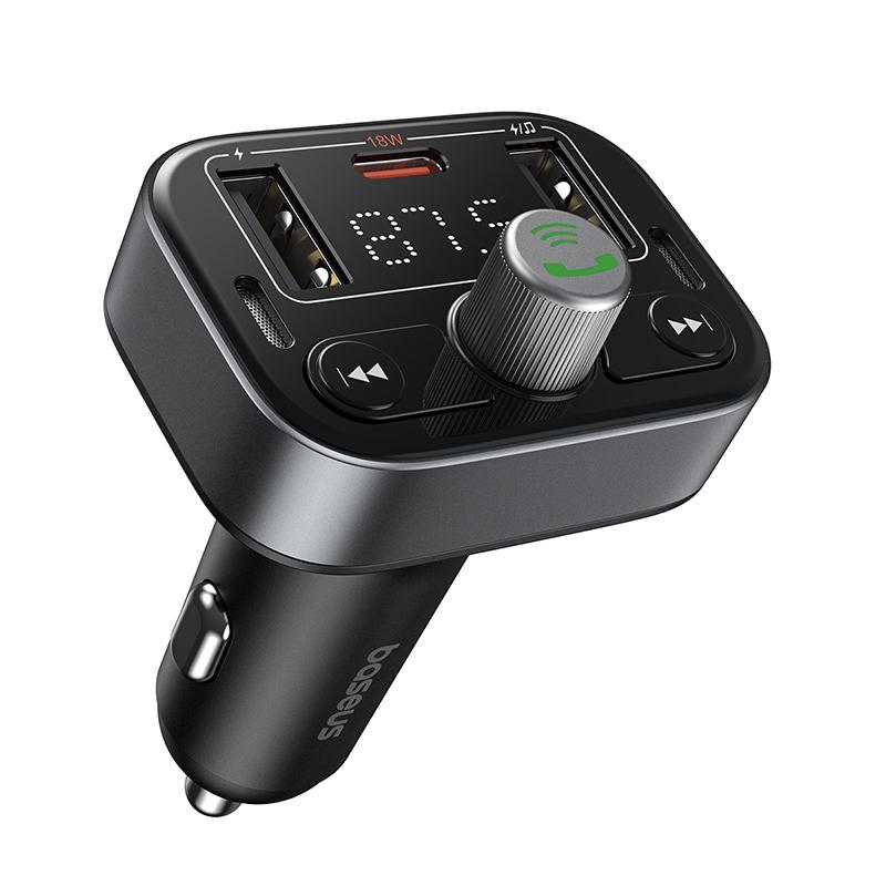 Baseus S-09 Pro Bluetooth Car FM Transmitter(Black)