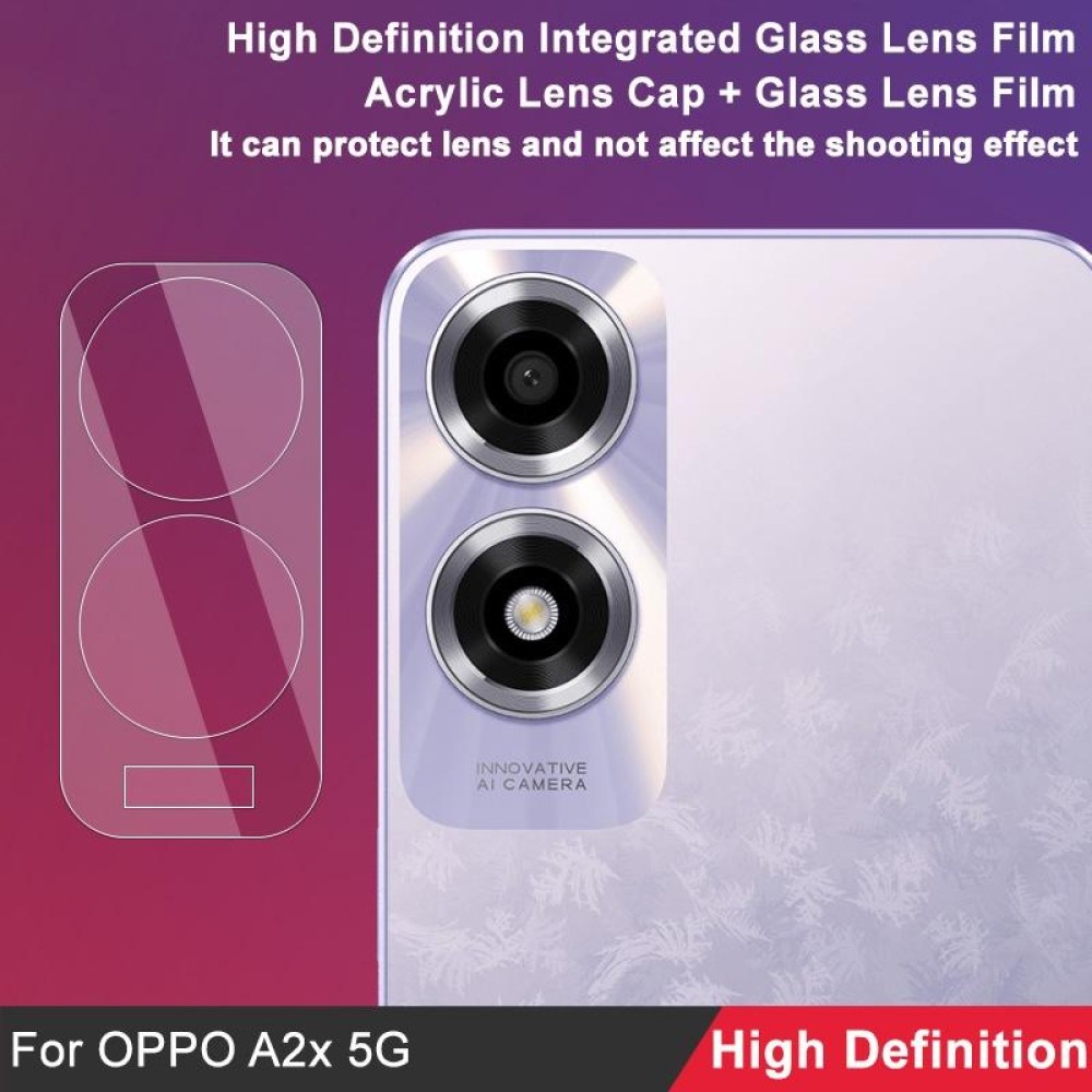 For OPPO A2x 5G imak Integrated Rear Camera Lens Tempered Glass Film