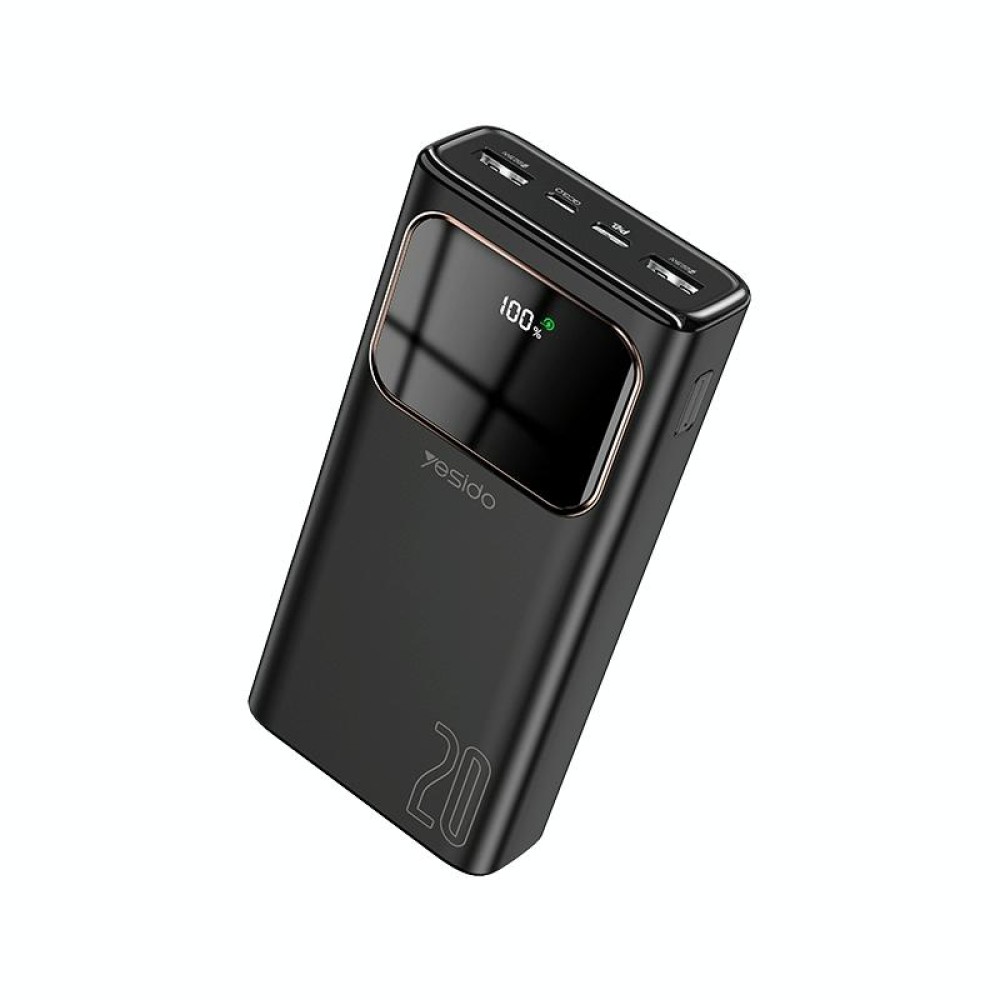 Yesido YP30 20000mAh 22.5W Dual USB + Type-C PD20W Digital Display Power Bank(Black)