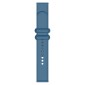 22mm Universal Solid Color Reverse Buckle Silicone Watch Band(Blue)