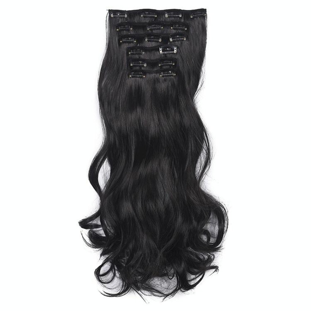 50cm 16 Card Long Curly Hair Wig Seamless Hair Extension Piece(3.2#)