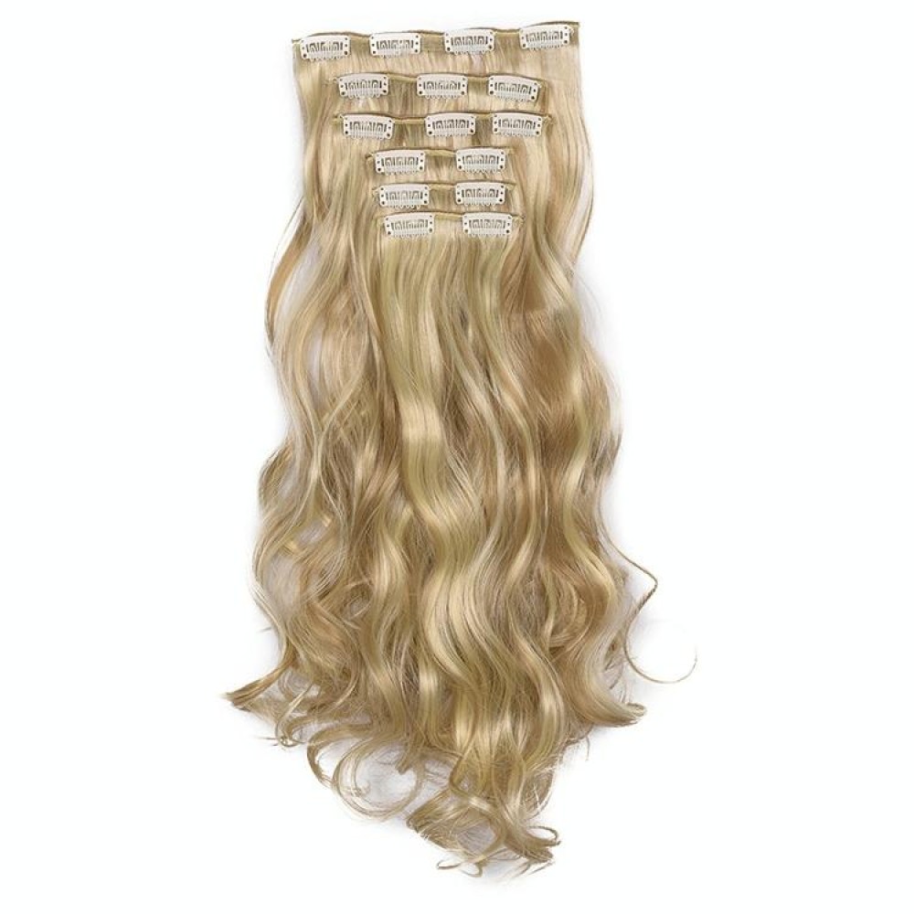 50cm 16 Card Long Curly Hair Wig Seamless Hair Extension Piece(13.24H613#)