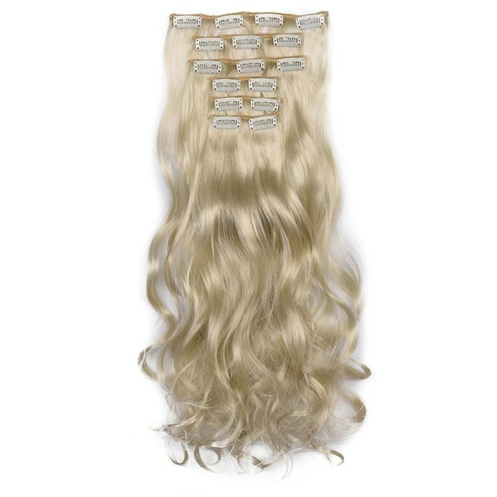 50cm 16 Card Long Curly Hair Wig Seamless Hair Extension Piece(19.88#)