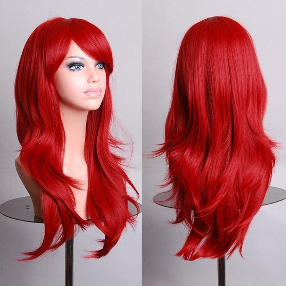 Anime Cos Role Playing Wig Cosplay Color Stage Headgear(Red)