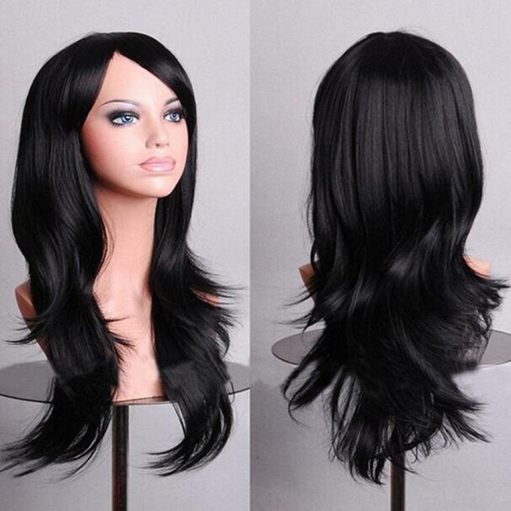 Anime Cos Role Playing Wig Cosplay Color Stage Headgear(Black)