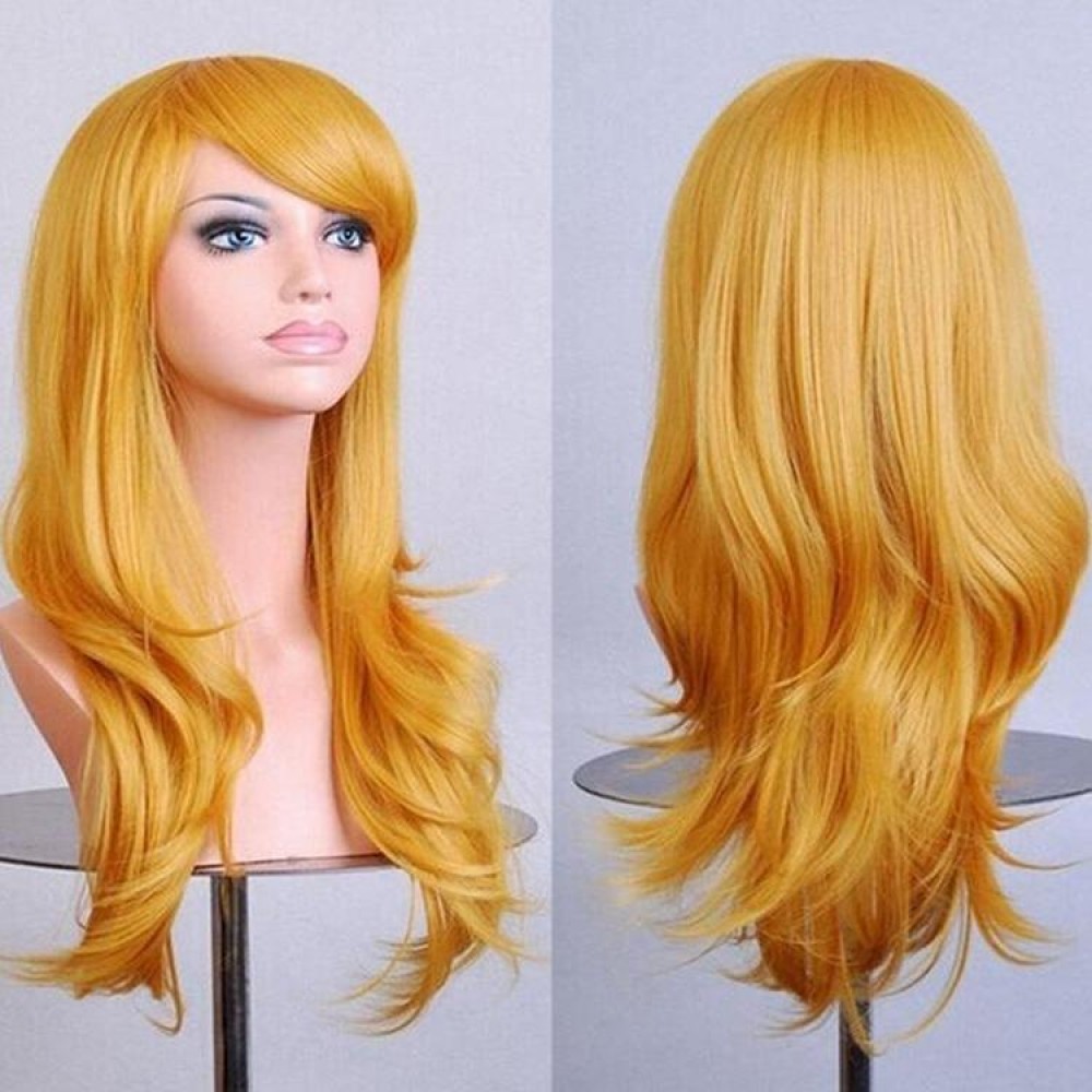 Anime Cos Role Playing Wig Cosplay Color Stage Headgear(Light Golden)